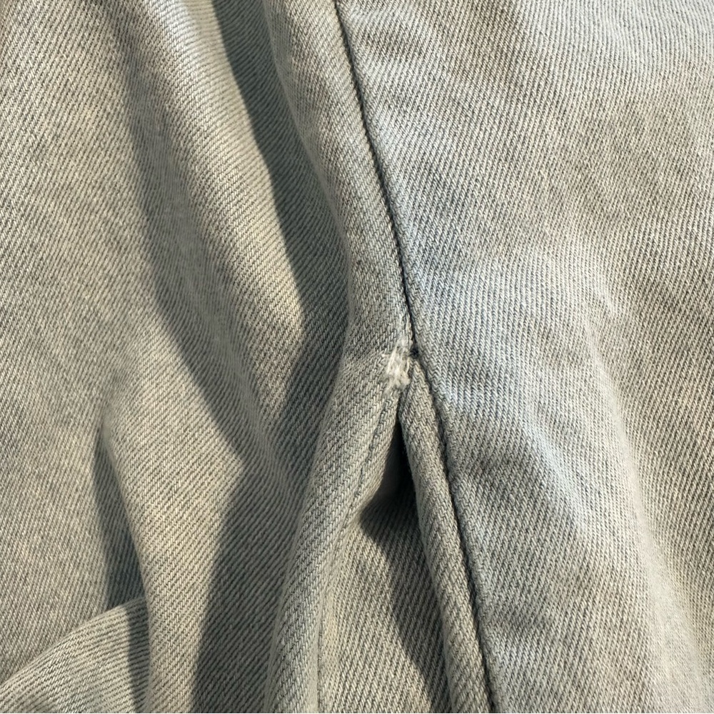Aliya Wanek Noemie Light Blue Faded Stonewashed Denim Cotton Jumper Jumpsuit XS - Picture 10 of 10